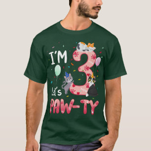 Camiseta Gatinho Gatinho Gatinho De aniversário de 3 anos C