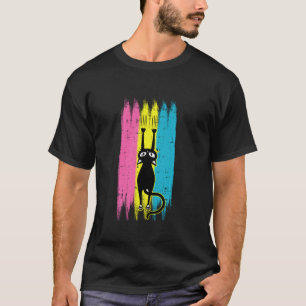 Camiseta Gatinho Gatinho Gatinho Do Orgulho Pansexual Do Ga