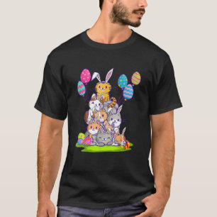 Camiseta Gatinho Gatinho Kawaii Cachorro Cachorro do Dia do