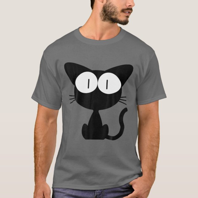 Camiseta Gatinho Gatinho Negro (Frente)