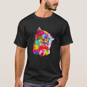 Camiseta Gatinho Gato Colorido