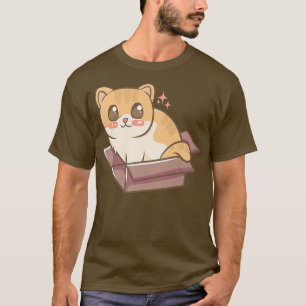 Camiseta Gatinho Gato Em Um Bo Cute Anime Kawaii Kawaii Jap