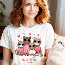 Gatinho Gato Fofo Dia dos Namorados Rosa Nome Pers