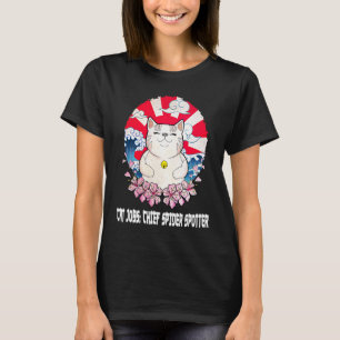 Camiseta Gatinho Gato Gato Gato Gato Gato de Aranha Chefe M