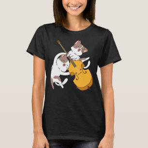 Camiseta Gatinho Gato Jogando Cello Cat Cello