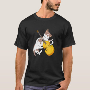 Camiseta Gatinho Gato Jogando Cello Cat Lover Cello Player