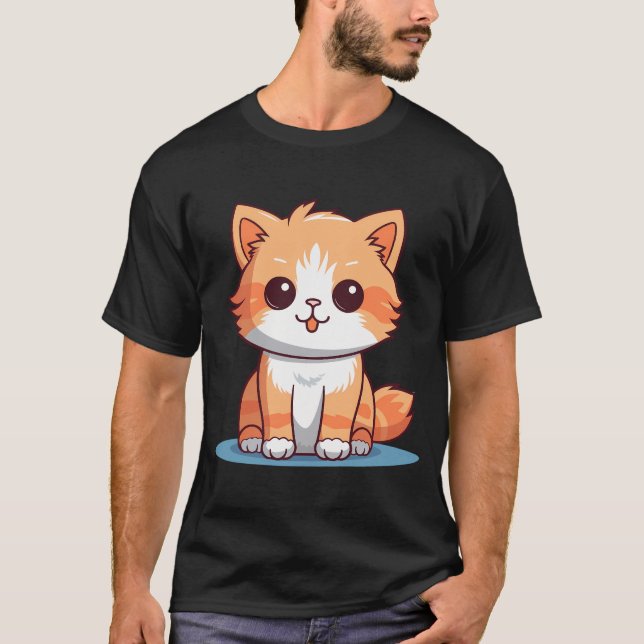 Camiseta Gatinho Gelado - Gato-gato-do-mato (Frente)