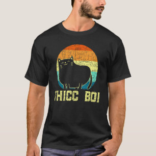 Camiseta Gatinho Gordo Thicc Boi Chonk Meme Gato Amante de