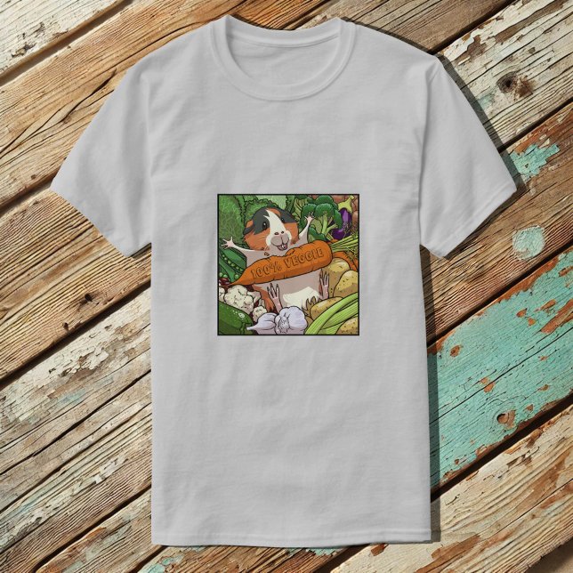Camiseta Gatinho-guincho 100% Veggie Carrot (Criador carregado)