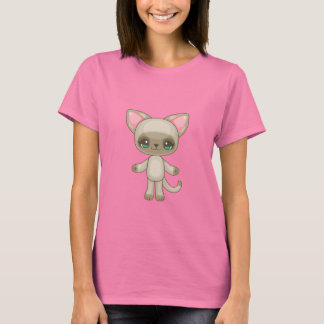 Camiseta Gatinho Kawaii