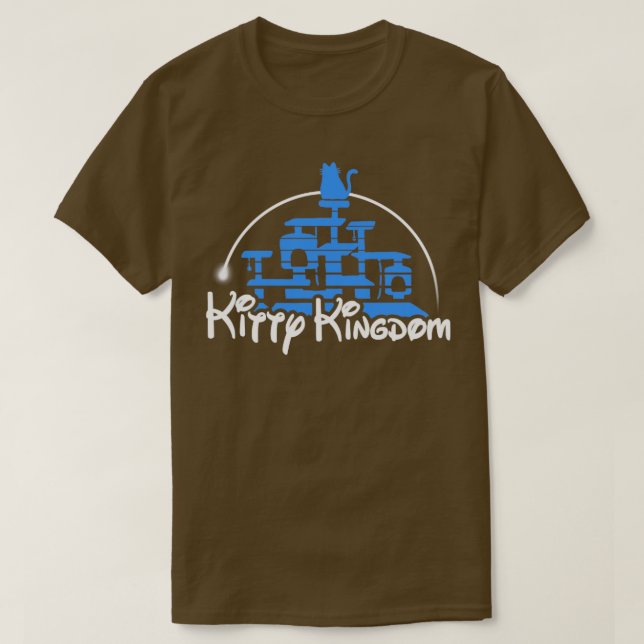 Camiseta Gatinho Kingdom Funny Parody Cat Tower (Frente do Design)