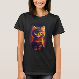 Camiseta Gatinho Laranja Cento