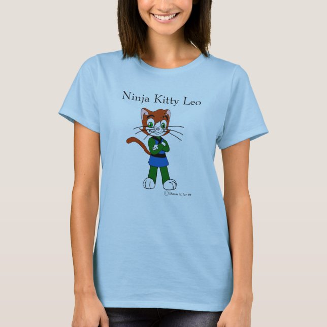 Camiseta Gatinho Leo de Ninja (Frente)