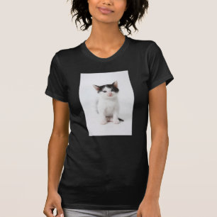 Camiseta Gatinho manchado preto
