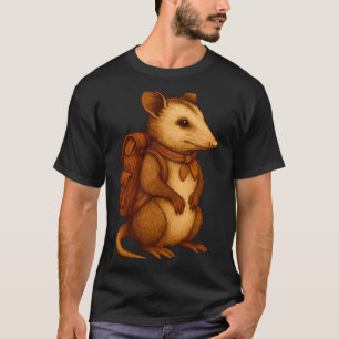 Camiseta Gatinho marsupial mochileiro acampamento caminhant