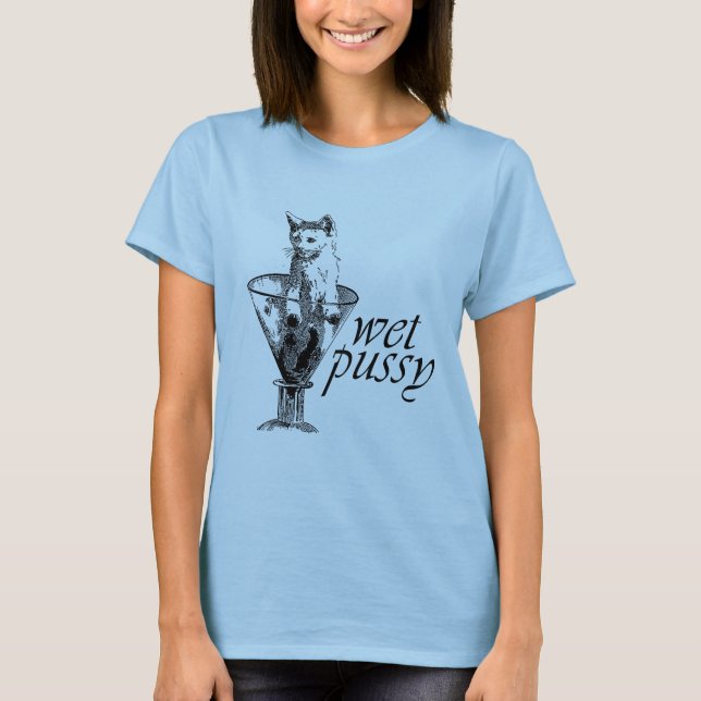 Camiseta Gatinho Molhado (Frente)