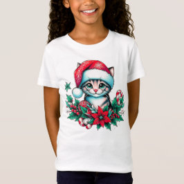 Camiseta Gatinho Natal