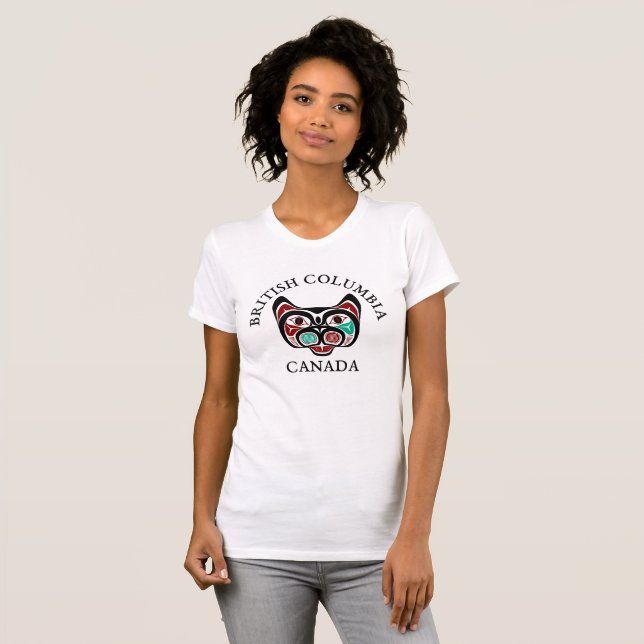 Camiseta Gatinho Negro Verde-Negro Negro-Colúmbia Britânica (Frente Completa)