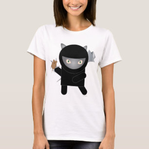Camiseta gatinho ninja