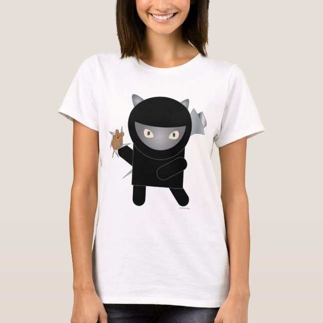 Camiseta gatinho ninja (Frente)