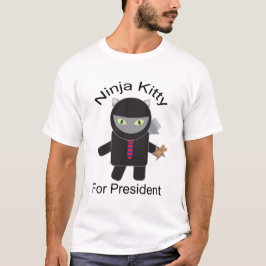 Camiseta Gatinho Ninja Para Presidente Shirt