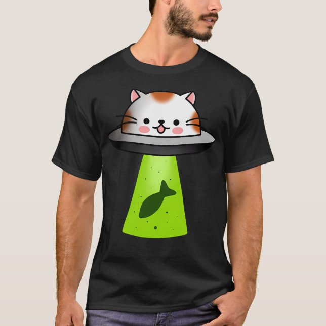 Camiseta Gatinho OVNI (Frente)
