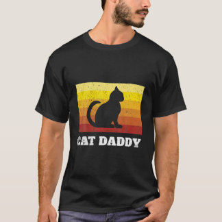 Camiseta Gatinho Pai Vintage Estilo de Oito Gato Retro Ajus
