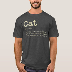 Camiseta Gatinho Peludo Sociopata Que Domina Sua Casa