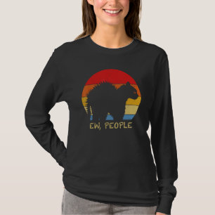 Camiseta Gatinho Pessoas Dizendo Gato Vestindo Gatos De Más