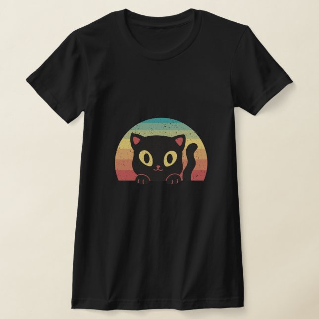 Camiseta Gatinho preto (Postura )