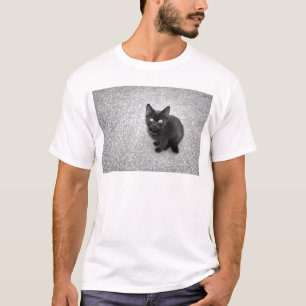 Camiseta Gatinho preto