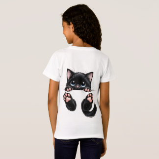 Camiseta Gatinho Preto Peekaboo