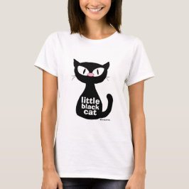 Camiseta Gatinho Preto Pequeno Kitty Fofo