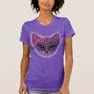 Camiseta Gatinho Púrpura Cósmico