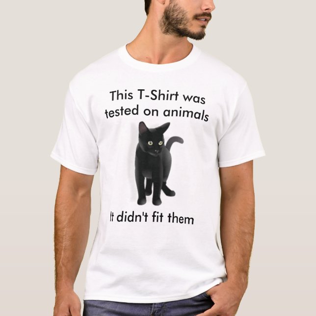 Camiseta Gatinho que testa demasiado (Frente)