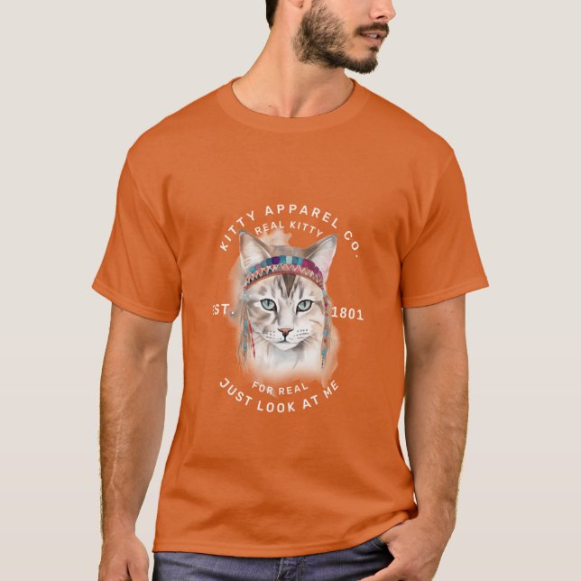 Camiseta Gatinho real para real (Frente)