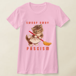 Camiseta Gatinho Retro Bonito - Fascismo De Fuga