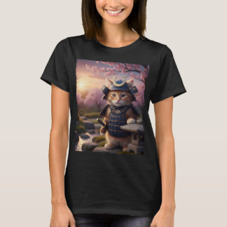 Camiseta Gatinho Samurai