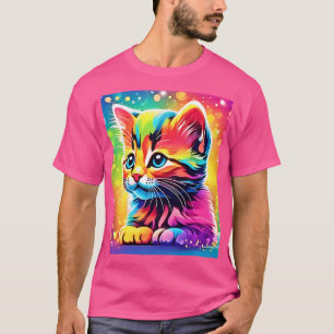 Camiseta Gatinho Sonho Arco-íris