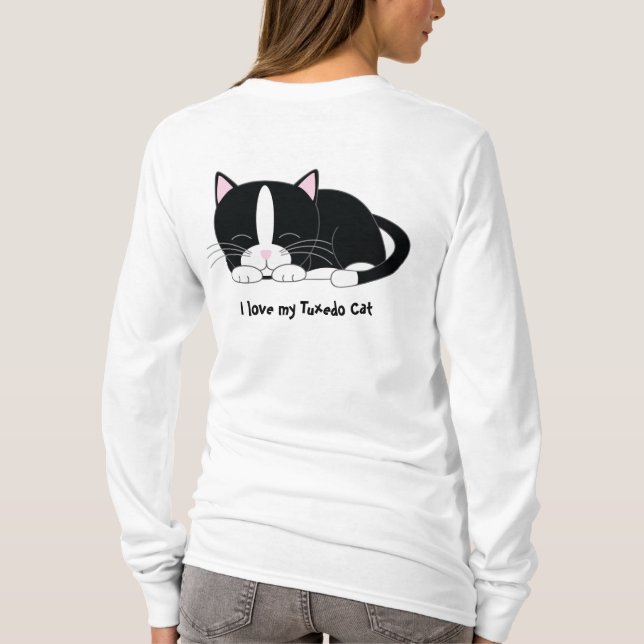 Camiseta Gatinho sonolento {smoking} (Verso)