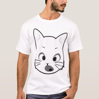 Camiseta gatinho surpreendido