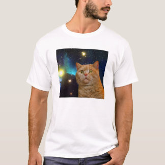 Camiseta Gatinho surpreendido do espaço