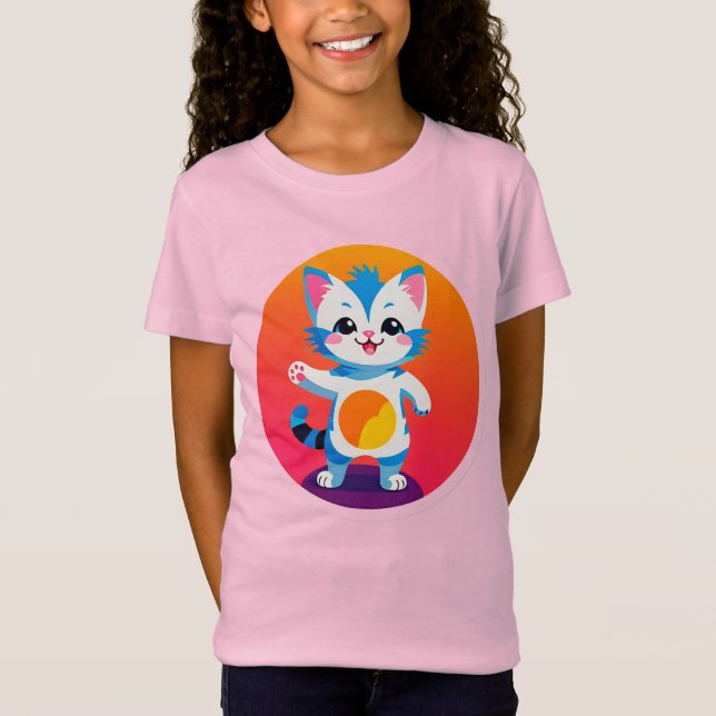 Camiseta Gatinho Tabby Feliz (Frente)