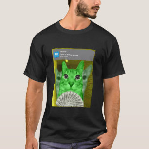 Camiseta Gatinho Tocando com Meme de Movimento - Gato Amald