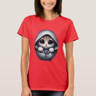 Camiseta Gatinho Triste – Design de Gato Estético Fofo
