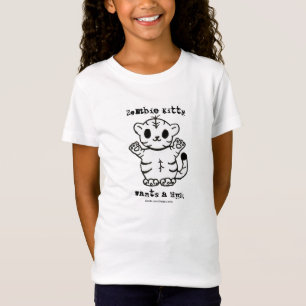 Camiseta Gatinho Zumbi Quer Um Abraço