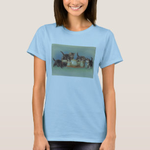 Camiseta Gatinhos adoráveis do vintage