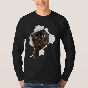 Camiseta Gatinhos birmaneses rasgam tecido