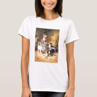 Camiseta Gatinhos brincando com besouros