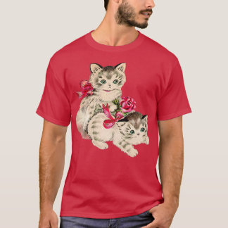 Camiseta Gatinhos com Arcos Rosa